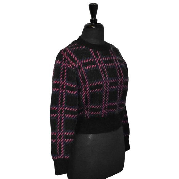 A5 NEW & OTHER STORIES Check Alpaca Wool Blend Knit Crew Neck Sweater Sz XS $168 - Picture 1 of 6